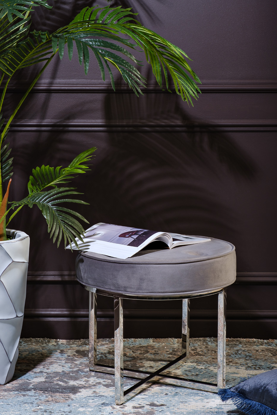 Банкетка Garda Decor 47ED-003BAN-SER