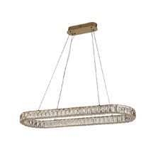 Подвесная люстра Newport KRISTA 8580/90 C oval gold_NP