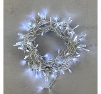 Гирлянда Нить 10м Белая 24В, 100 LED, Провод Прозрачный ПВХ, IP54 PST100-10-1W