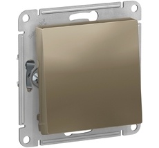 Выключатель встраиваемый одноклавишный (шампань) Systeme Electric ATN000561