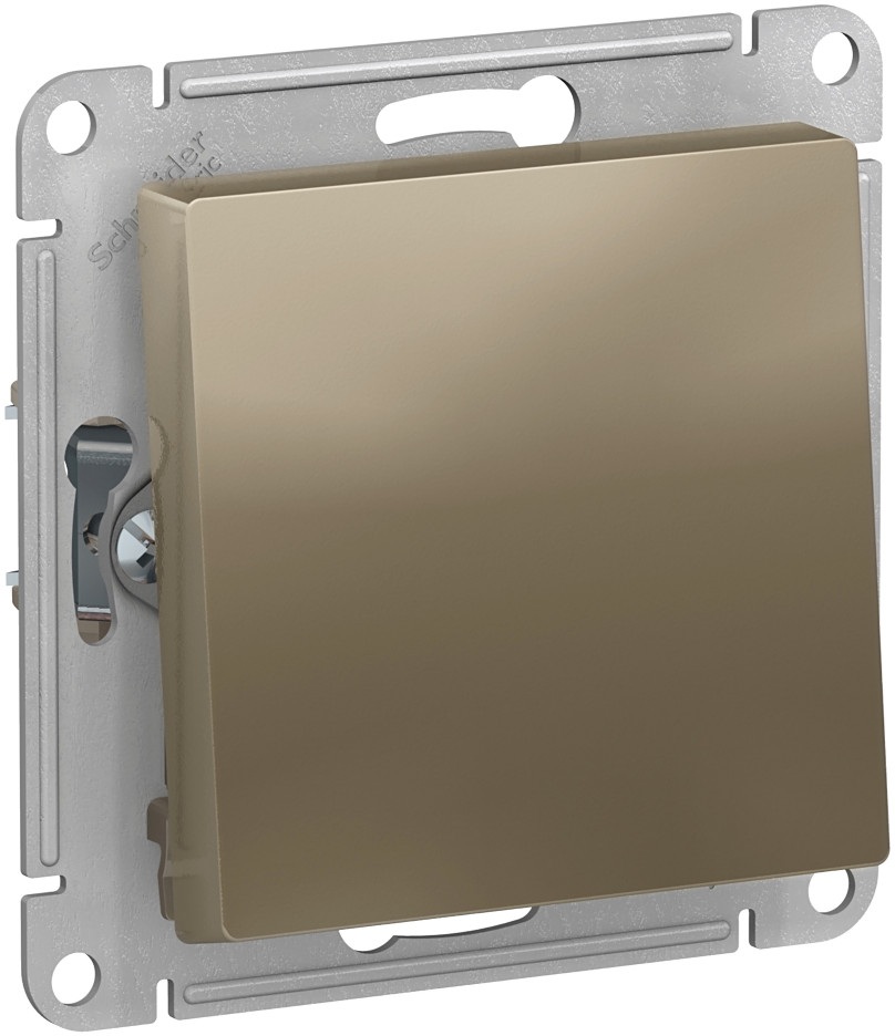 Выключатель встраиваемый одноклавишный (шампань) Systeme Electric ATN000561