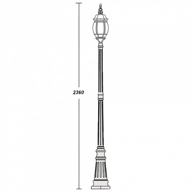 Наземный фонарь IP44 W Oasis Light 83409L W_OL