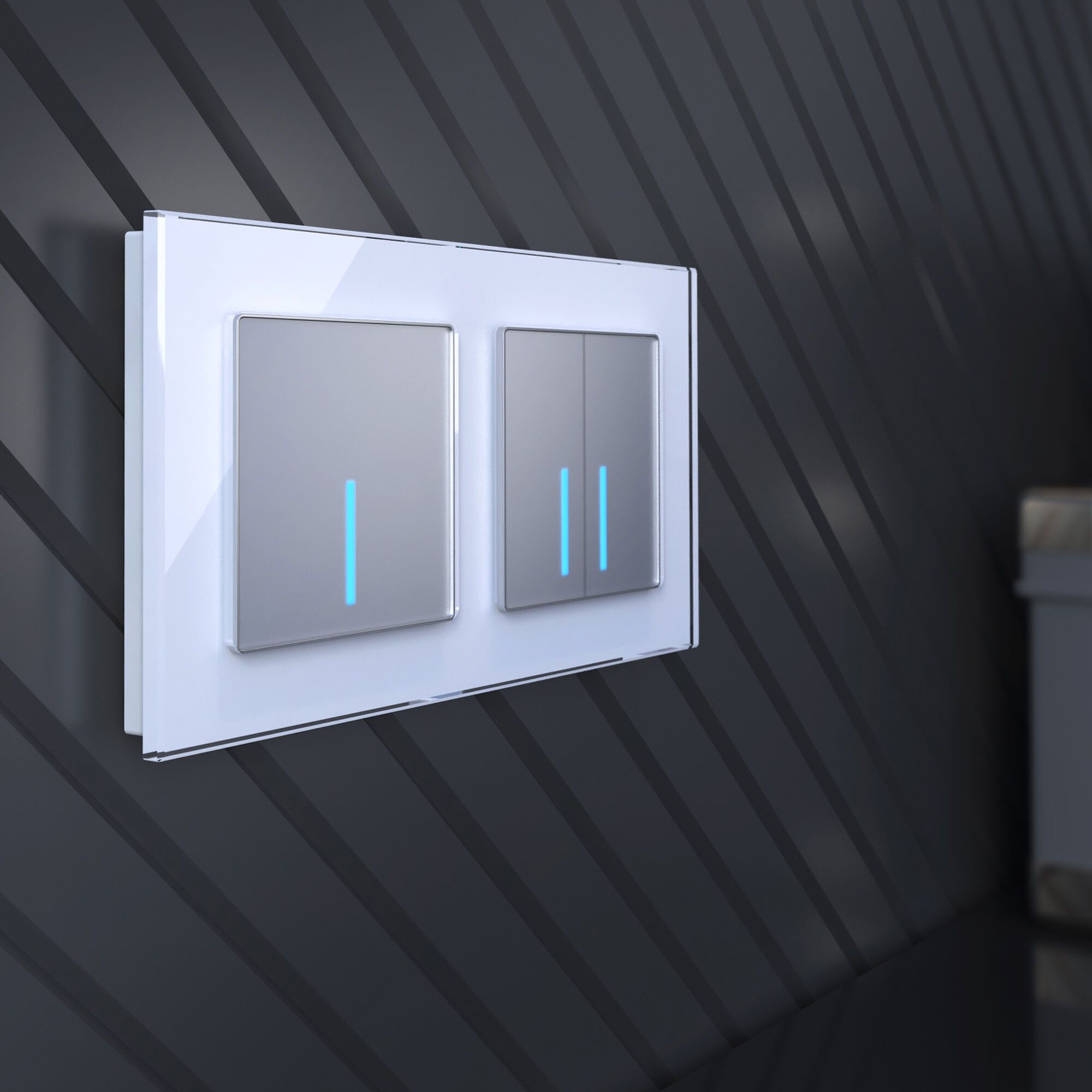 Сенсорный выключатель одноклавишный с подсветкой 1000 Вт Werkel a057680_WR