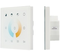 INTELLIGENT Сенсорная панель DALI-901-11-1G-4SC-MIX-DT8-IN White (BUS/230V) (IARL, IP20 Пластик, 3 года) 037196 Arlight 037196_ARL