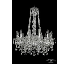 Хрустальная люстра Bohemia Ivele 1411/12/195/h-70 Ni_BI