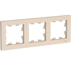 Рамка на 3 поста (бежевый) Systeme Electric ATN000203