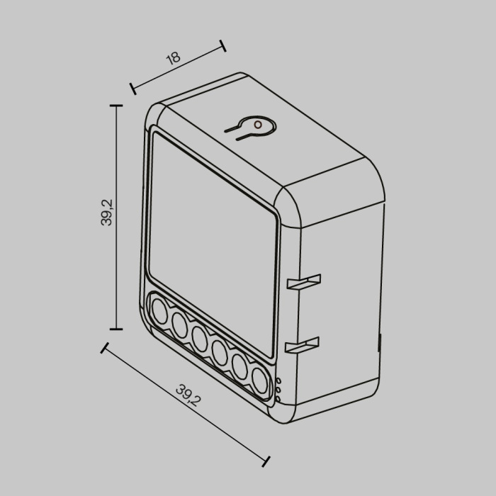 Wi-Fi выключатель двухканальный 300Вт Maytoni MS008_MY