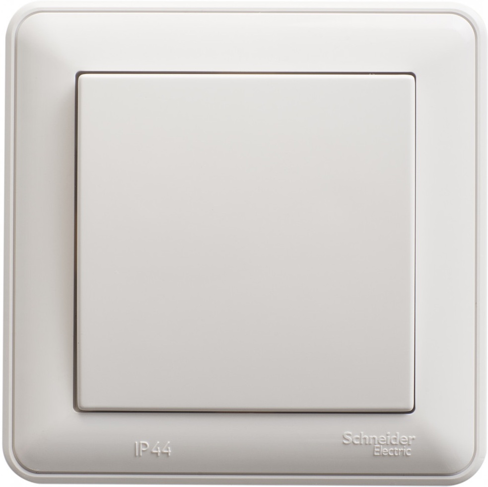 Выключатель встраиваемый одноклавишный (белый) IP44 Systeme Electric VS610-156B-18