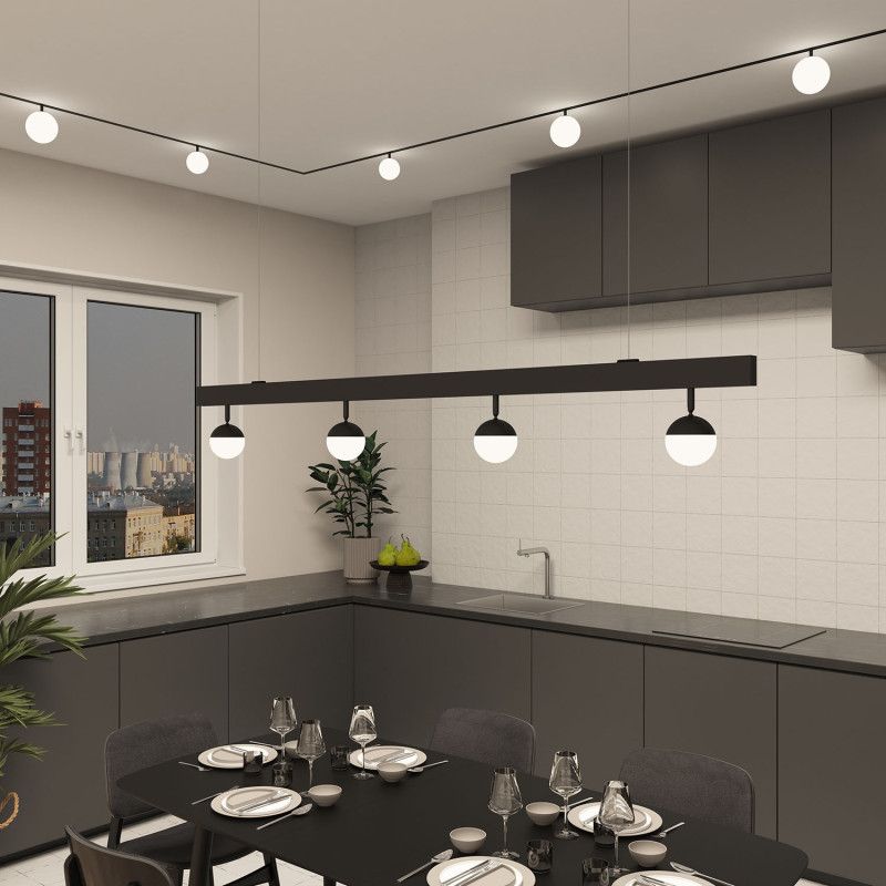 Светильник на шине Denkirs SMART MOON DK8055-BK