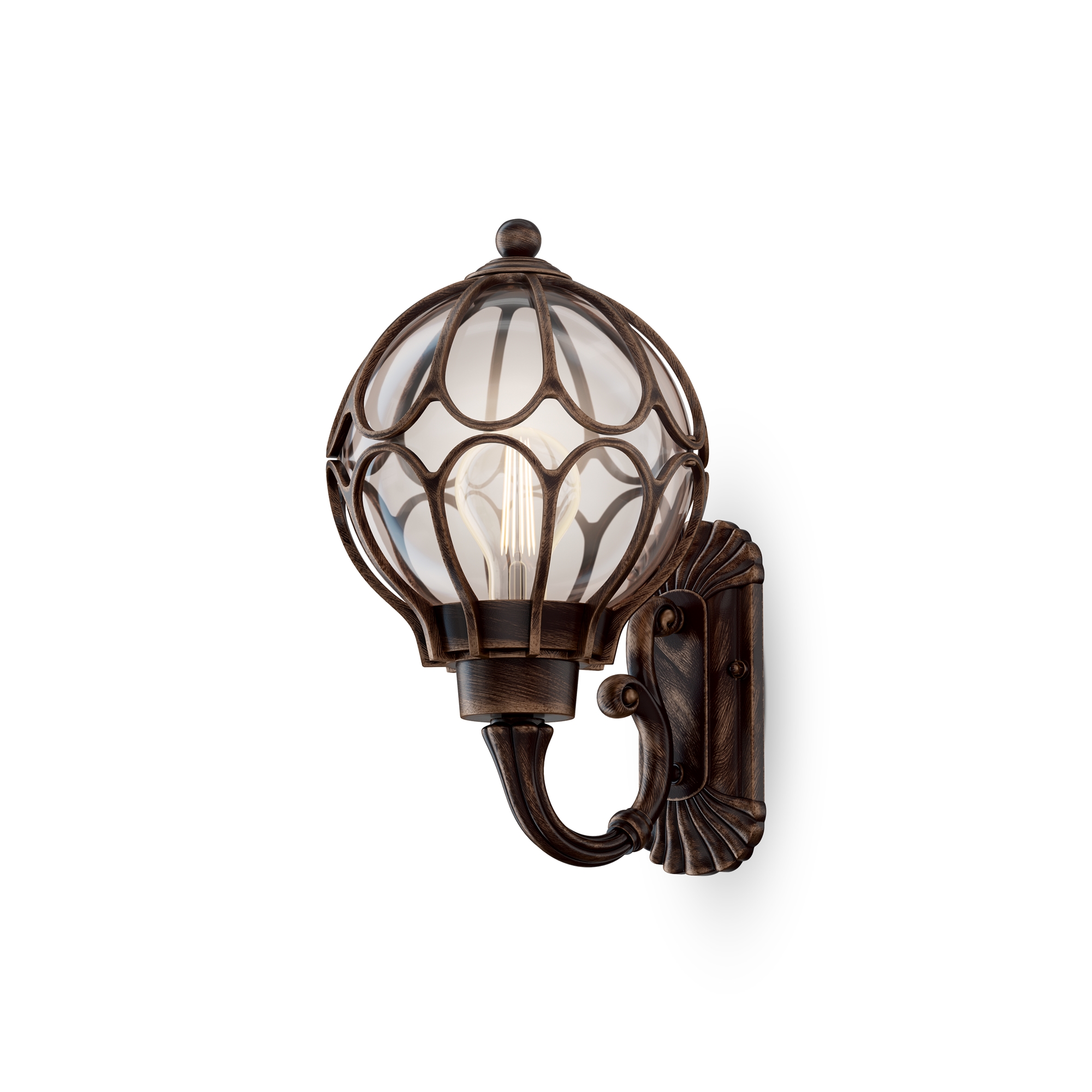 Уличный настенный светильник Via O024WL-01G_MY