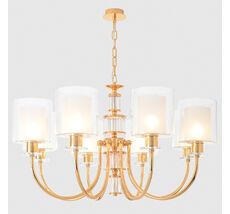Подвесная люстра Crystal Lux ELENA ELENA SP8 GOLD_CR