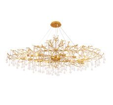 Подвесная люстра Crystal Lux REINA V2 SP12 L1500 GOLD PEARL_CR