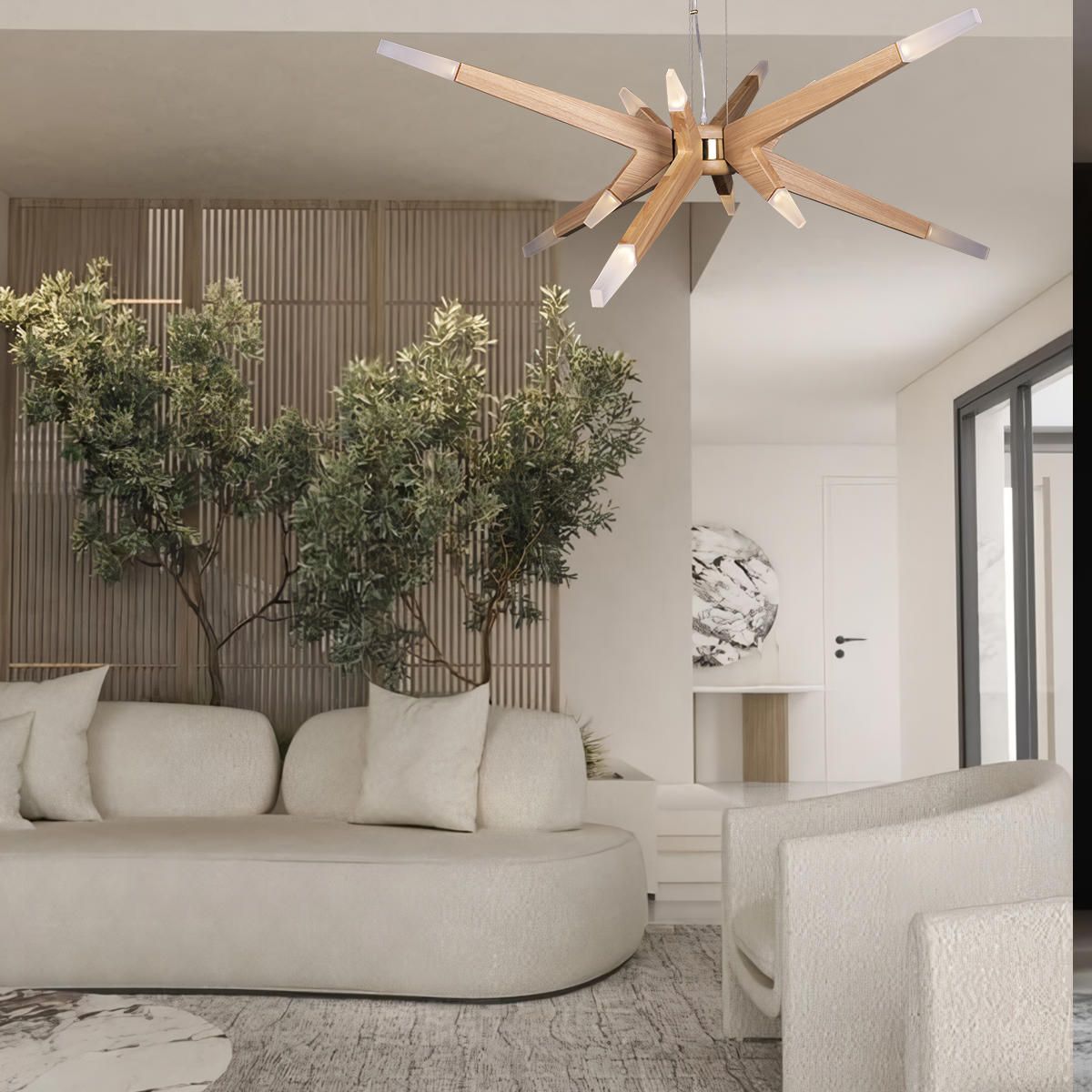 Подвесная люстра Loft IT Glowworm 10160 Light wood_LF