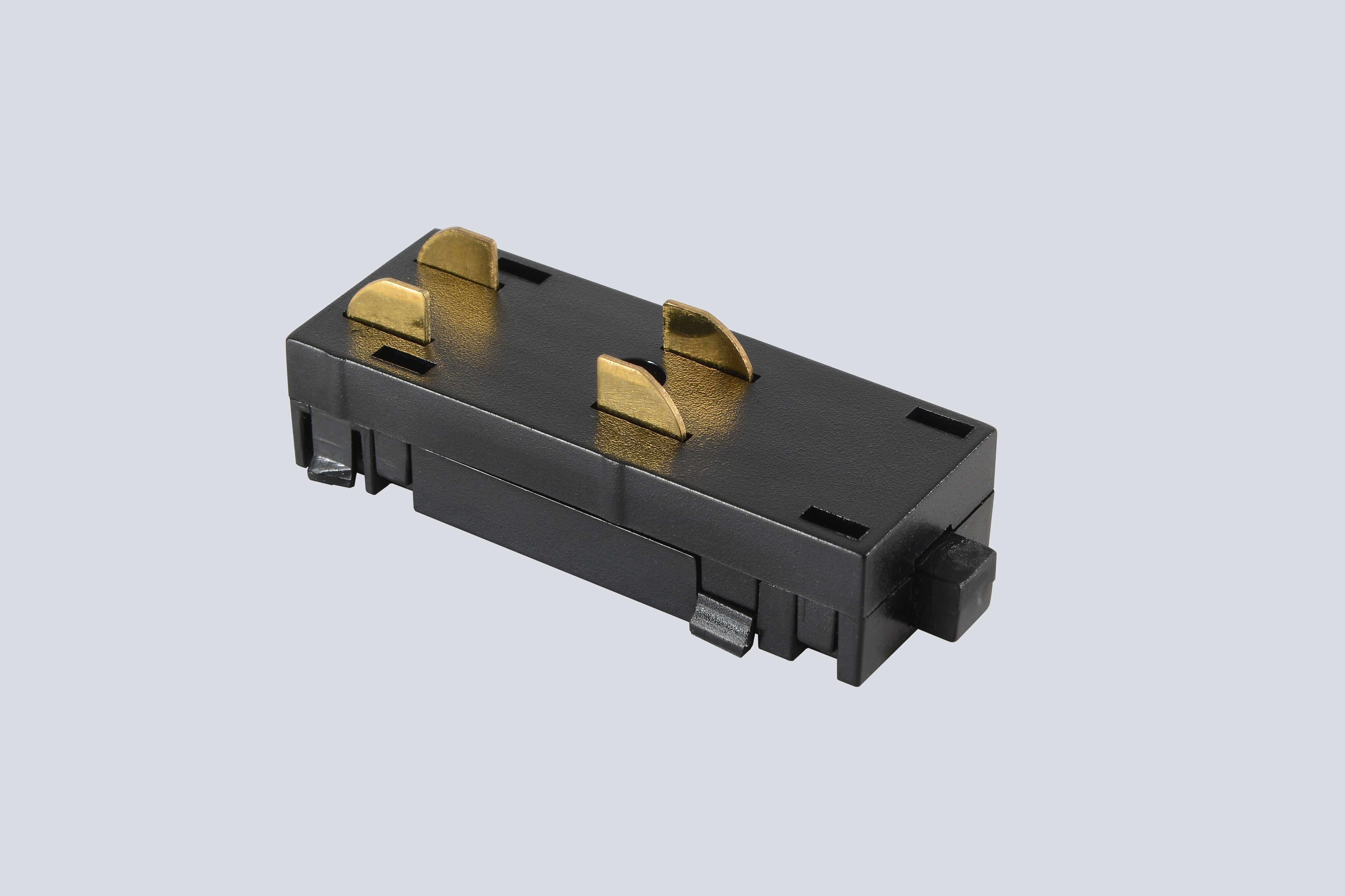 Соединитель питания прямой для накладного шинопровода 220V Crystal Lux CLT 0.205 03 BL_CR