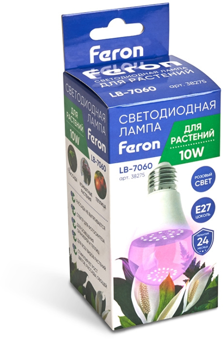 Лампа светодиодная для растений А60 Feron 38275_FR