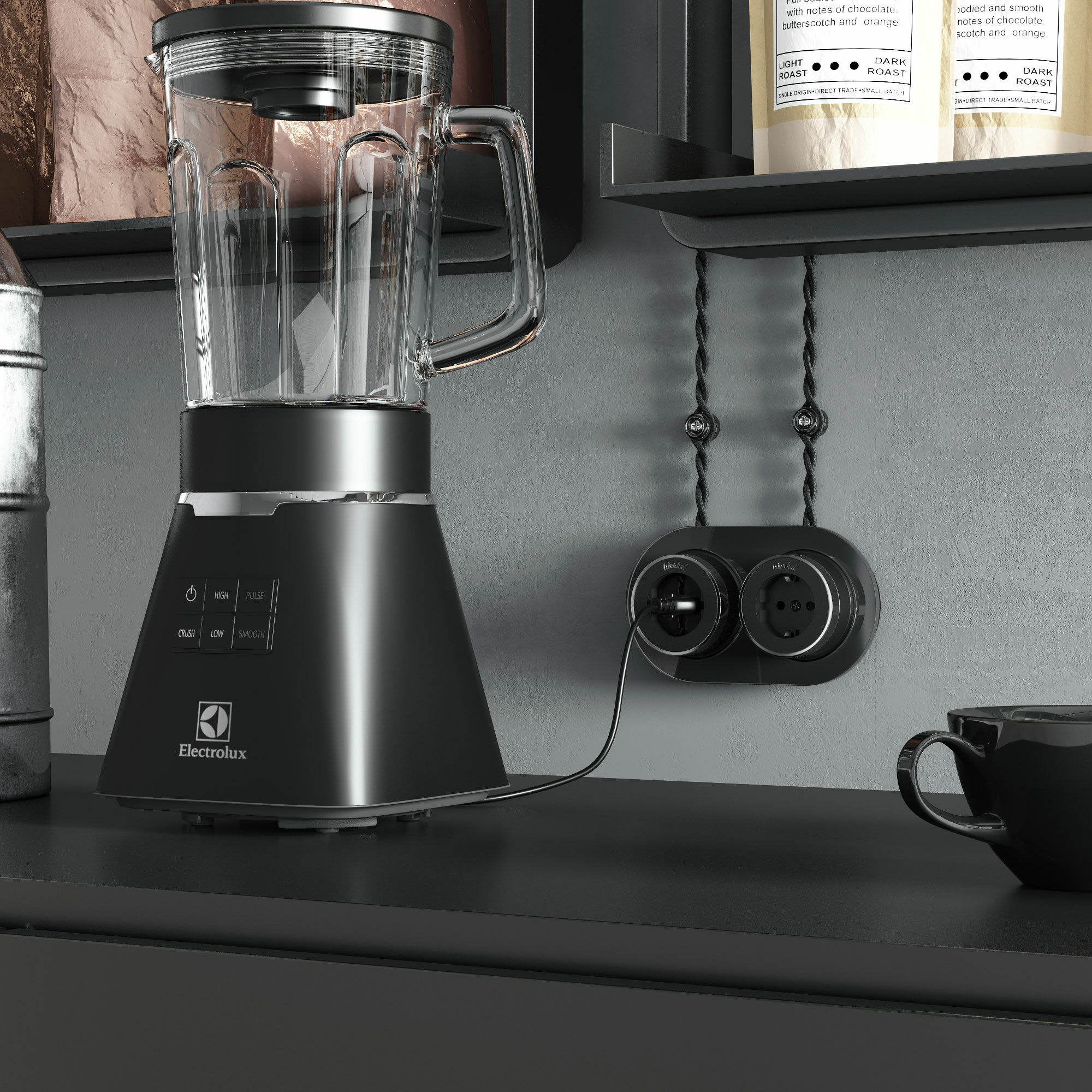 Розетка с заземлением Vintage a055919_WR