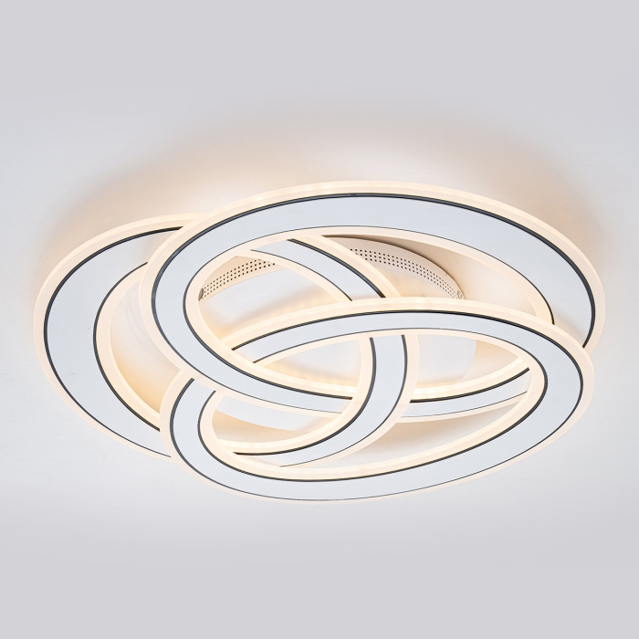 Потолочная люстра с пультом белый (+ночной режим) с пультом Escada 10243/3LED_ESC