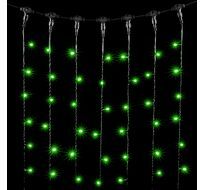 Гирлянда Занавес 2 x 1 м Зеленый 220В, 200 LED, Провод Черный ПВХ, IP54 PCL202-11-2G