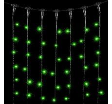 Гирлянда Занавес 2 x 1 м Зеленый 220В, 200 LED, Провод Черный ПВХ, IP54 PCL202-11-2G