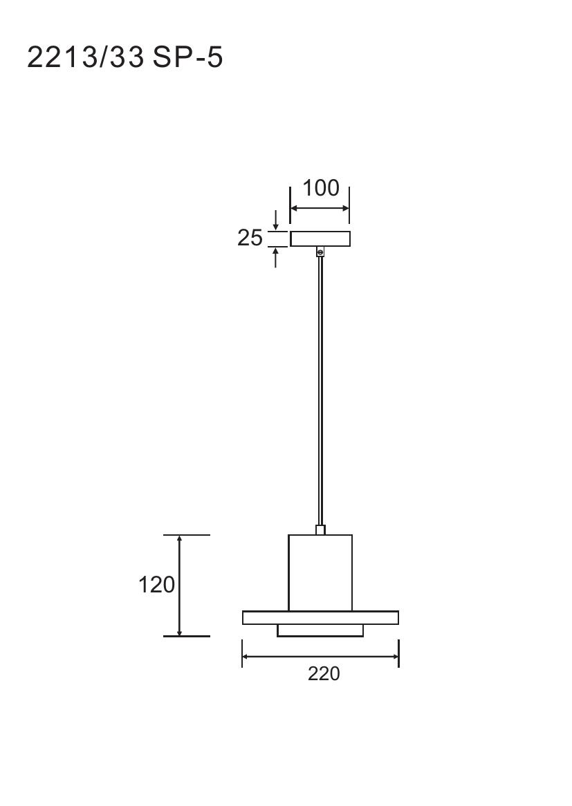 Подвесной светильник Divinare COTTERO 2213/33 SP-5_DI