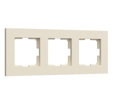 Рамка на 3 поста Slab (айвори матовый) Werkel a062808_WR
