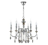 Подвесная люстра Crystallux MERCEDES MERCEDES SP6 CHROME/SMOKE_CR
