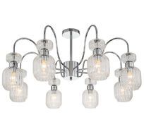 Потолочная люстра на штанге Escada 1141/8PL Chrome/Clear_ESC