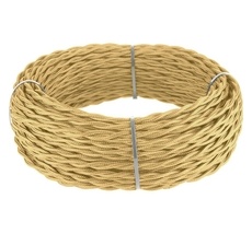 Ретро кабель витой 3х2,5 (золотой песок) Werkel a050822_WR