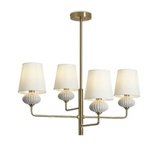 Подвесная люстра на штанге Freya Ceramics FR2029PL-04BS_MY