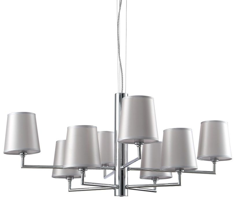 Подвесная люстра Crystallux AZUL AZUL SP8 CHROME_CR