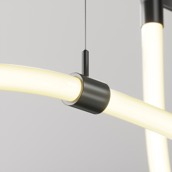 Потолочный коннектор с тросовым подвесом в шинопровод Maytoni Tau TRA154CSW-1B_MY