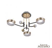 Потолочная люстра Arte Milano Ferrara 273210/6 BK/GD