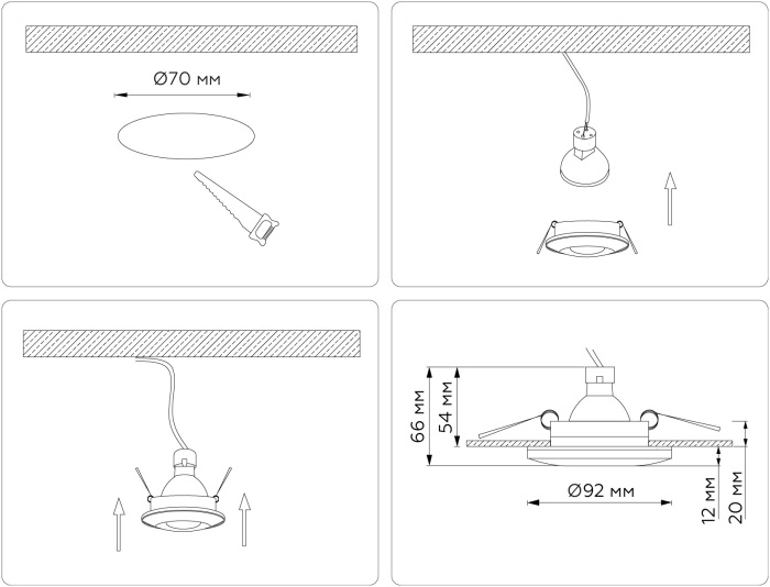 Встраиваемый светильник Ambrella Light TECHNO SPOT TN3200_AMB