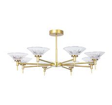 Потолочная люстра на штанге Arte Lamp ALESSIA A2076PL-8GO