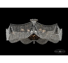 Хрустальная люстра Bohemia Ivele Crystal 7709 77091/16+3/Ni Amber-Blue/1E_BI