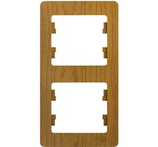 Рамка на 2 поста (дуб) Systeme Electric GSL000506