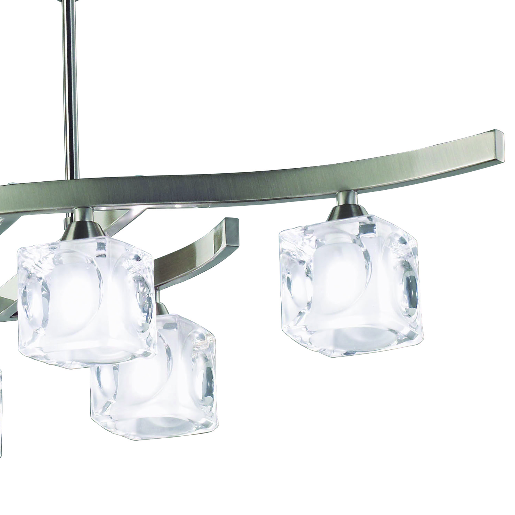 Потолочная люстра Mantra Cuadrax Nickel 0004045_MN