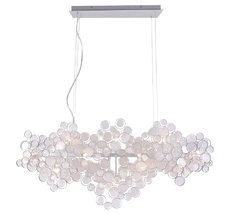 Подвесная люстра Crystallux DESEO DESEO SP15 L1400 SILVER_CR