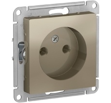 Розетка встраиваемая без заземления (шампань) Systeme Electric ATN000541
