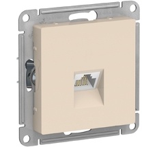 Розетка встраиваемая Ethernet RJ-45 (бежевый) Systeme Electric ATN000283