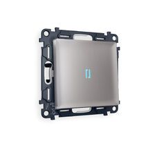 Выключатель одноклавишный проходной с подсветкой Ambrella Volt ALFA QUANT MA502040_AMB