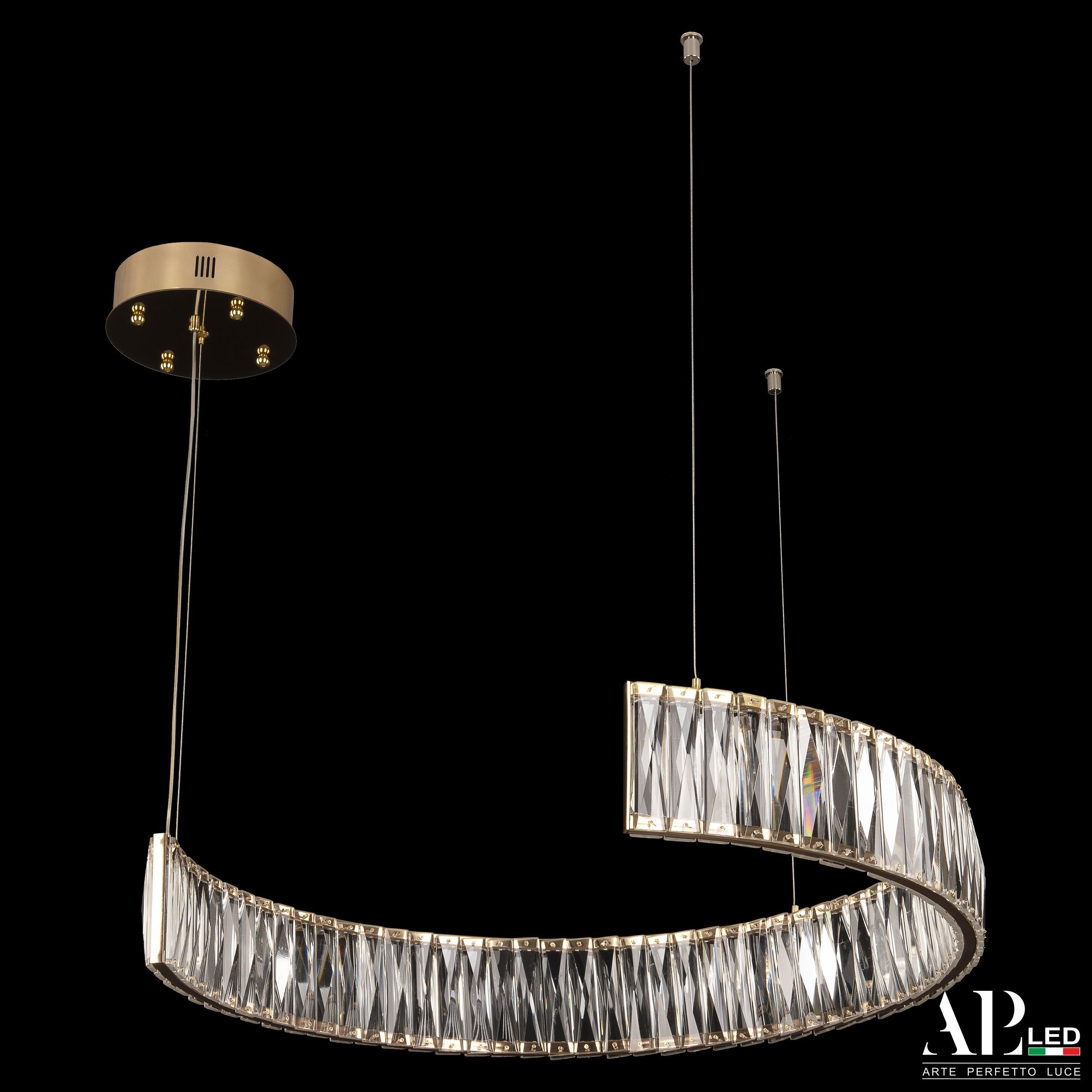 Хрустальная люстра APL LED Sicilia SH23.60.A.Gd.3000.TK_BI