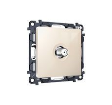 Комплект механизма TV розетки SAT 5-2400MHz 3.5dB ALFA QUANT (AP3130, VM215) Ambrella Volt MA313050_AMB