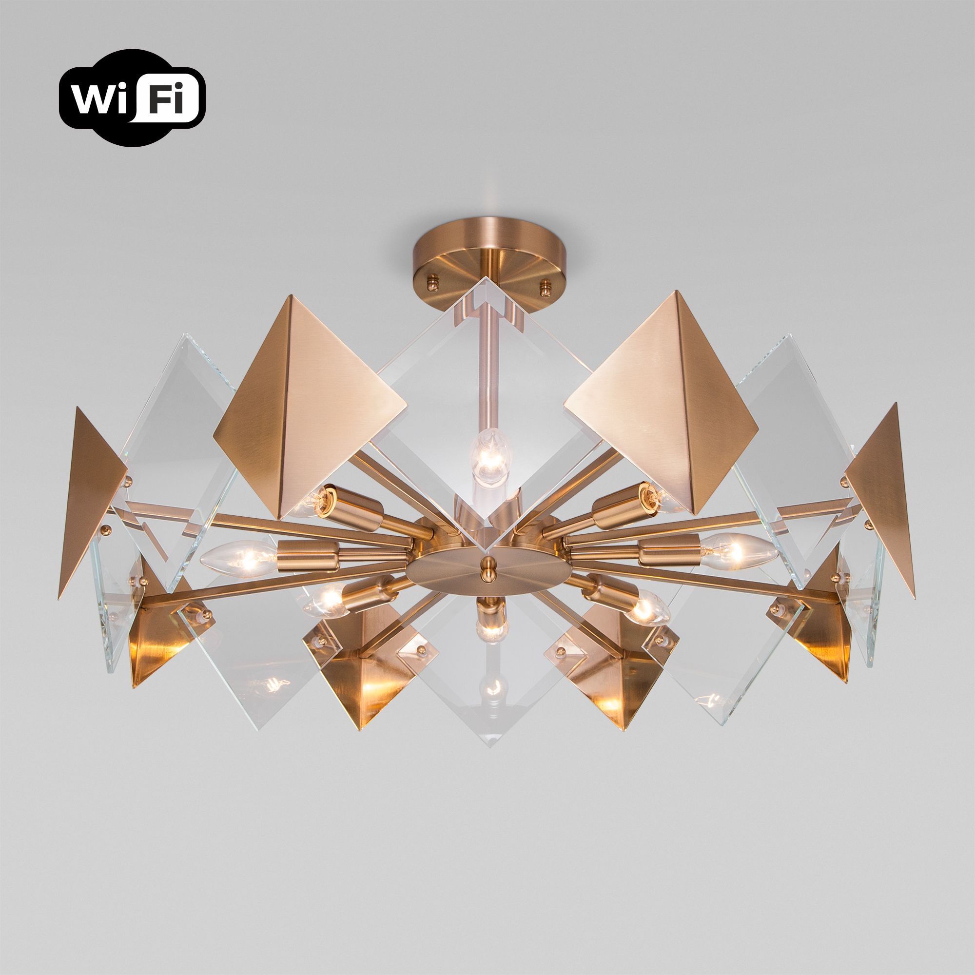 

Потолочная люстра Eurosvet с управлением по Wi-Fi Origami a054100, a054100