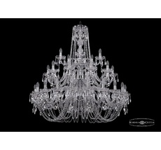 Хрустальная люстра Bohemia Ivele 1402/20+10+5/400/3d Ni_BI