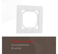 Рамка из поликарбоната на 1 пост Arte Milano 503.06-1.white