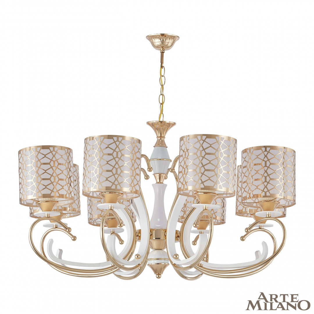 

Подвесная люстра Arte Milano Florentina 301237/8 Wh/Gd, 301237/8 Wh/Gd