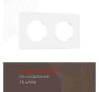 Рамка из поликарбоната на 2 поста Arte Milano 502.15-2.white