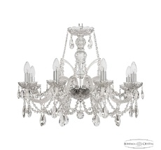 Хрустальная люстра Bohemia Ivele Crystal 105/8/240 Ni_BI