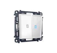 Выключатель двухклавишный проходной с подсветкой Ambrella Volt ALFA QUANT MA104040_AMB